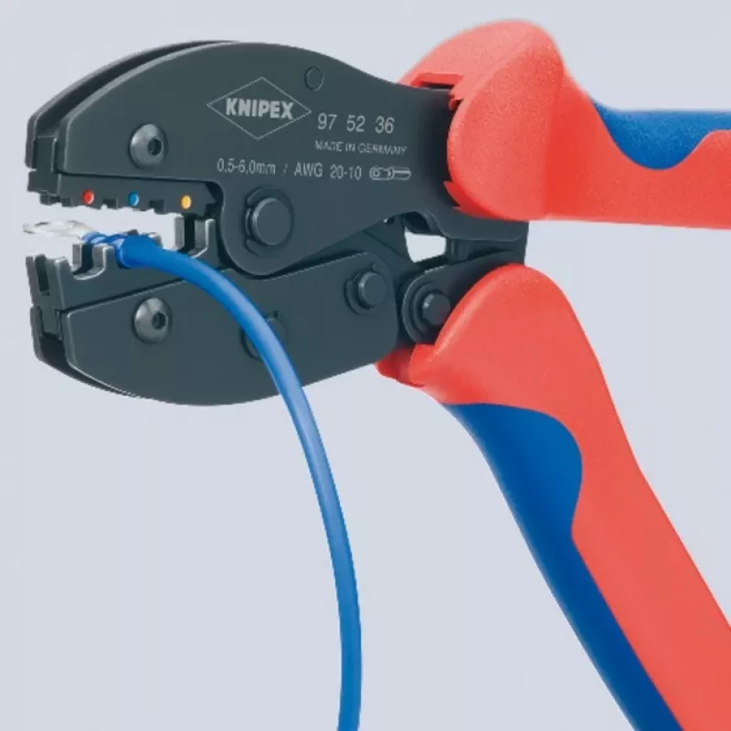 Knipex užspaudimo replės PreciForce L.220mm 0.5- 6 (AWG 20-10) mm 487g
