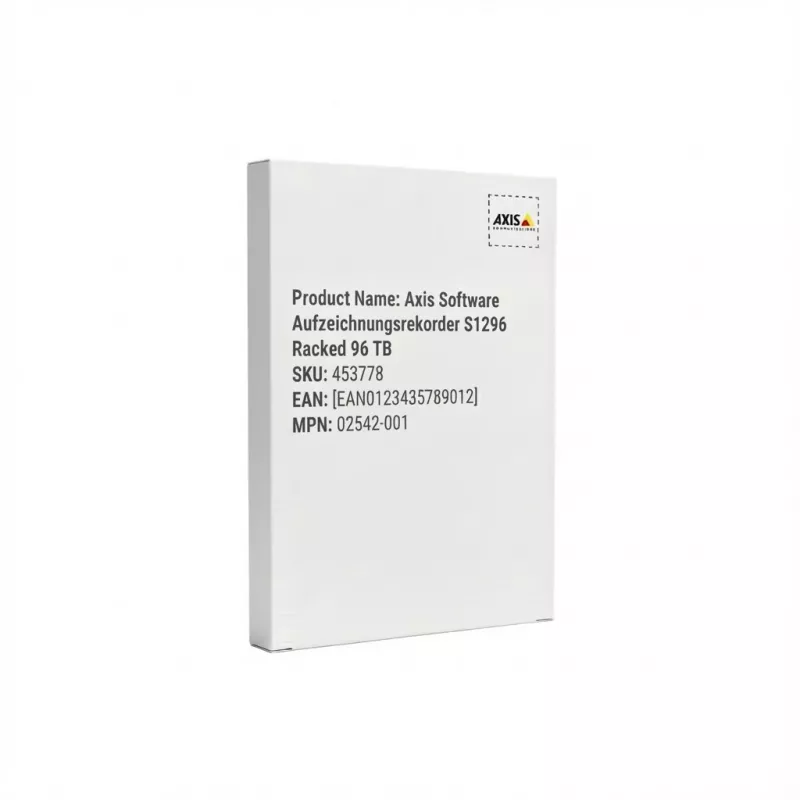 Tinklo vaizdo įrašymo įrenginys AXIS 02542-001, 2U stovas, 150 kanalų, 8 TB HDD (iki 96 TB), RAID 0/1/5/6/10, 1600 W, Windows 10 IoT Enterprise