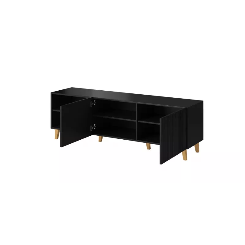 Cama RTV spintelė PAFOS 150x42x52 juodas matinis