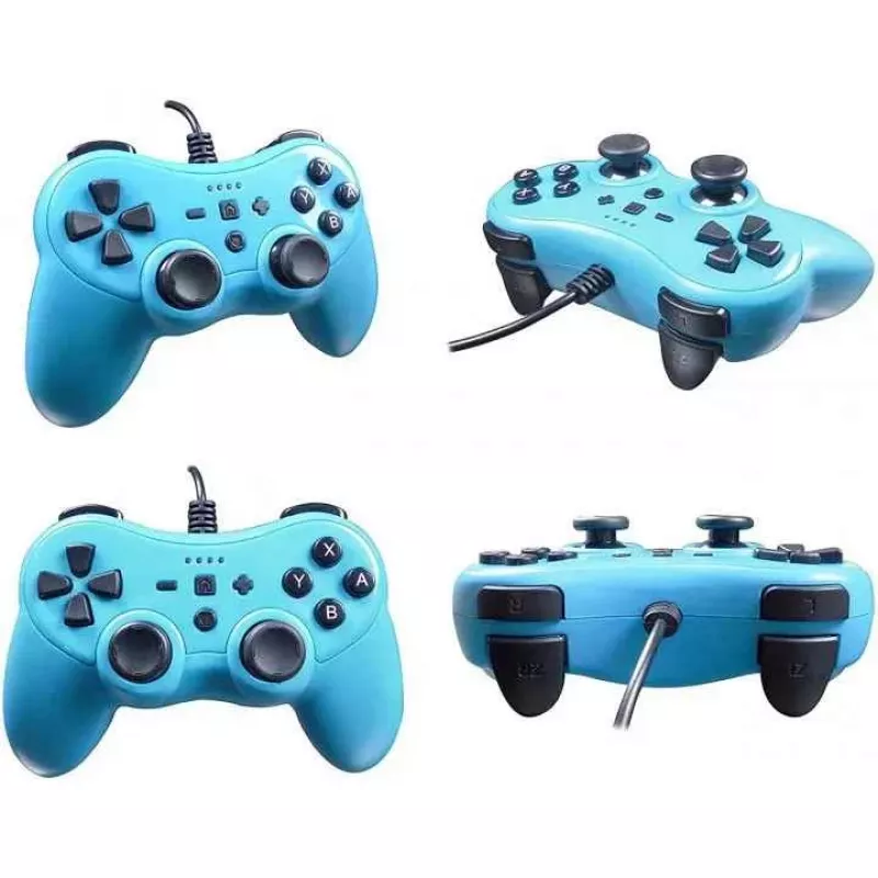 Laidinis valdiklis SUBSONIC SA5488-1 Neon Blue — skirtas Nintendo Switch, laidinis jungimas