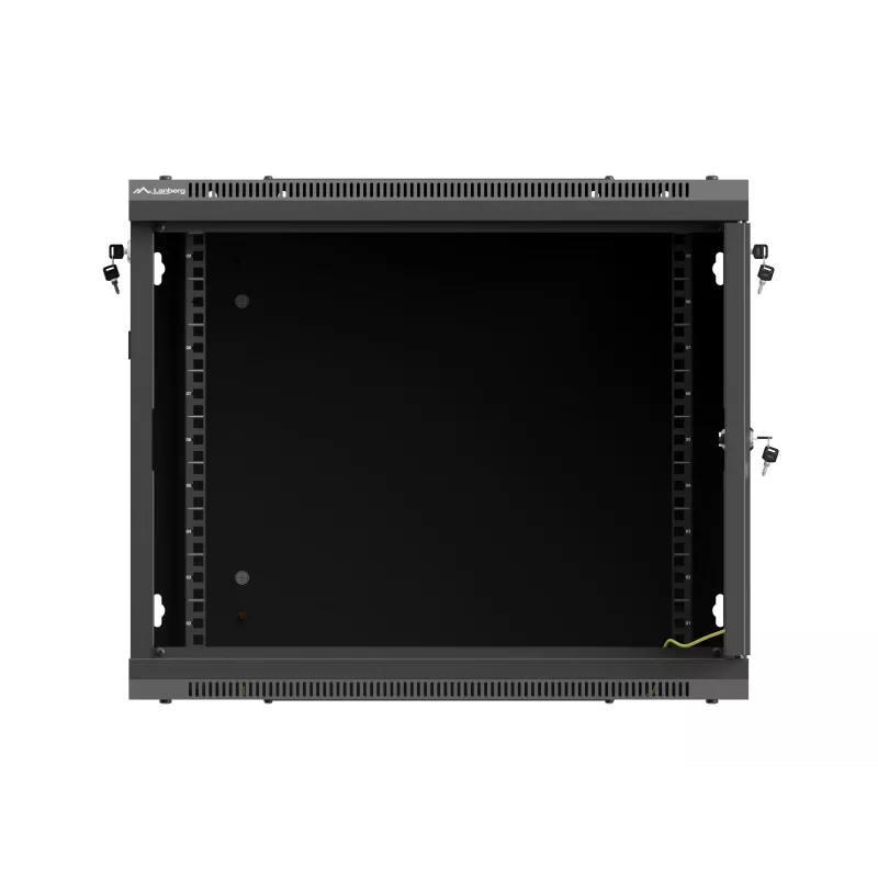 19 colių 9U 600x600 juodas montuojamas spintoje stovas