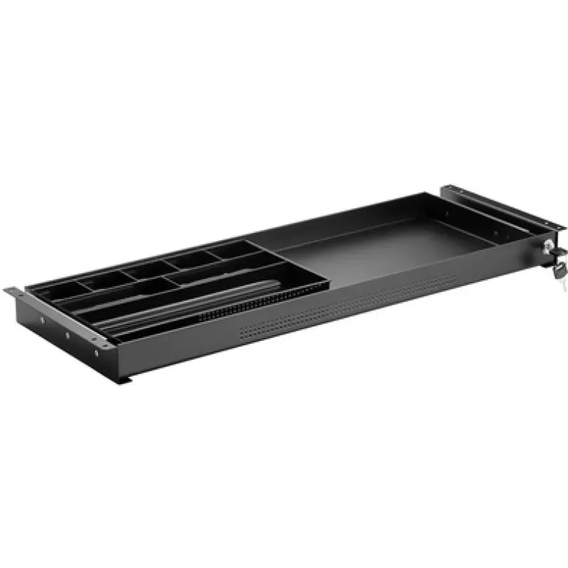 SpeaKa Professional SP-10938492 stalčius po stalu 740 mm x 449 mm užrakinamas Aukščio diapazonas: 50,8 mm (maks.) Juoda (SP-10938492)