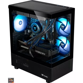 FTW RTX 5070, žaidimų kompiuteris juodas, Windows 11 Home