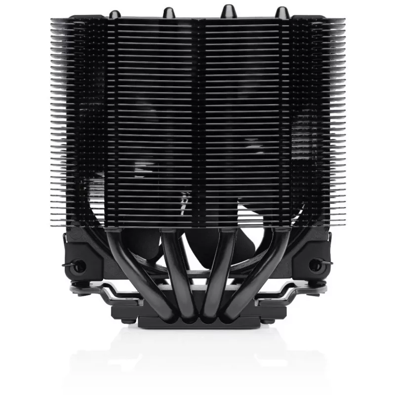 CPU aušintuvas Noctua NH-D9L CHROMAX.Juoda — 92 mm ventiliatorius, 400–2000 RPM, 22,6 dB, matmenys 95×95×110 mm, svoris 531 g