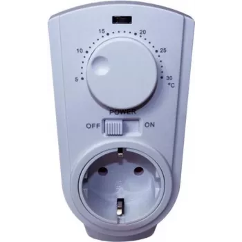 Termostato kištukas Bachmann Powersocket-Thermo 8141 baltas – įkišamas kambario termostatas, modelis 8141