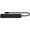 Satechi 7-w-1 USB-C plonas daugiafunkcis adapteris su Ethernet (USB-C PD, 2x USB-A, HDMI 4K, Ethernet, micro/SD kortelių skaitytuvas) (juoda)