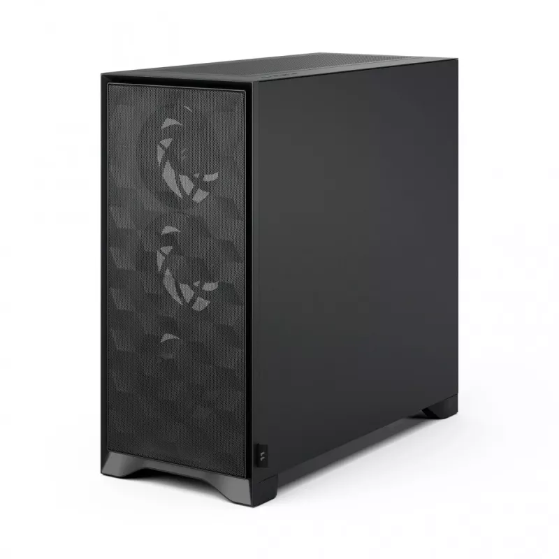 Kompiuterio korpusas Fractal Design Pop 2 Air Juoda TG Midi Tower — ATX, 3x 120 mm priekiniai ventiliatoriai, palaiko 2,5 colio ir 3,5 colio diskus