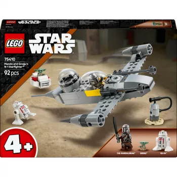 LEGO Star Wars rinkinys 75410 N-1 naikintuvo modelis su 92 detalėmis, minifigūros Mando ir Grogu