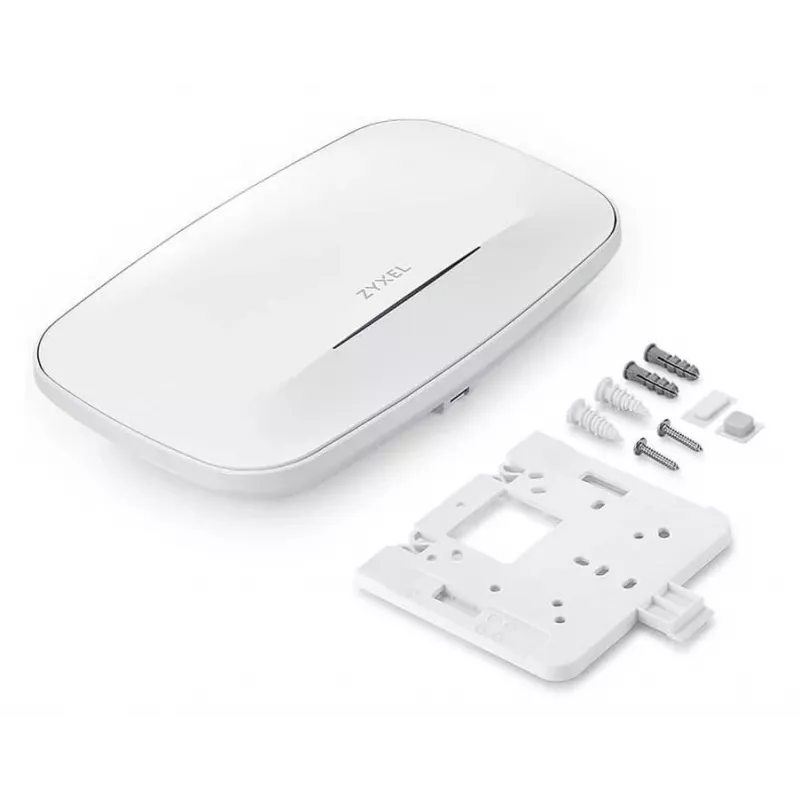 Belaidis prieigos taškas Zyxel NWA210AXV2-EU0101F — Dviejų juostų 2,4/5 GHz, 2975 Mbps, 2× RJ‑45, PoE, baltas