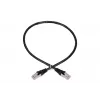 Tinklo kabelis Extralink LAN Patchcord Kat.5e RJ-45 F/UTP 0,5 m juodas