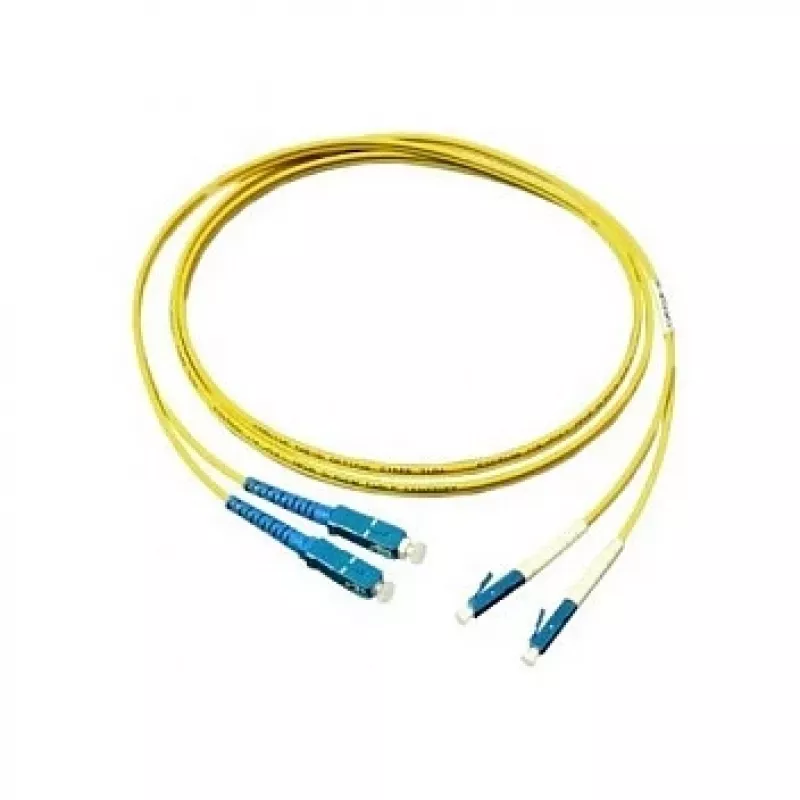 GoodConnections komutacinis kabelis LWL Duplex OS2 (vienmodis, 9/125) LC/SC, LSZH, atvirkštinis poliškumas, 3 m