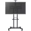 HAGOR HP Twin Stand HD - vežimėlis - plokščiaekraniams / AV įrangai - juoda - ekrano dydis: 140-213 cm (55-84) - tvirtinimo sąsaja: iki 800 x 500 mm (8210)