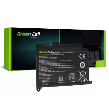 Baterija Green Cell HP150 — Ličio polimeras 4500 mAh, HP Pavilion 15-AU / 15-AW serijai, juoda
