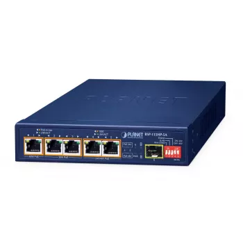 Nevaldomas tinklo komutatorius PLANET BSP-115HP-5A Gigabit Ethernet PoE 5 prievadų