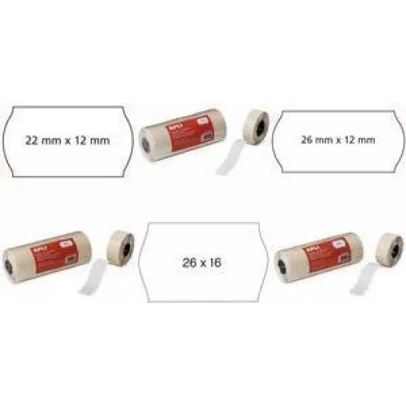 Lipnios nuimamos kainų etiketės agipa 100923 26 x 16 mm (ritinėlis)