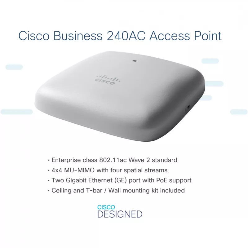 Business 240AC - prieigos taškas - Wi-Fi 5 - 2,4 GHz, 5 GHz (3 vnt. pakuotė)