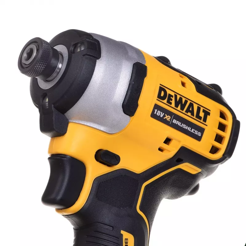 Belaidis elektrinių įrankių rinkinys DeWalt DCK2062M2T — 18 V, grąžtas DCD709 ir smūginis suktuvas DCF809 1/4 colio, 2×4,0 Ah baterijos, dėklas TSTAK II