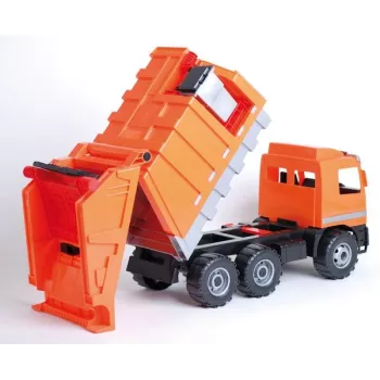 Žaislinis šiukšliavežis Lena Mercedes ZL-02026, 70 cm ilgio, mechaninė žaislinė transporto priemonė