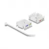 Keystone modulis DELOCK RJ45 į LSA Cat.6 UTP, montavimas be įrankių, su dulkių gaubteliu, plokščias, 16×31,8×19,4 mm, balta/juoda