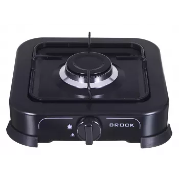Dujinė viryklė BROCK GS 2001 BK, vieno degiklio, rankinis valdymas