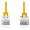 komutacinis kabelis CAT6 U-UTP plonas, DIGITUS DK-1618-005S-Y-10, 0,5 m, geltonas, pakuotėje 10 vnt.
