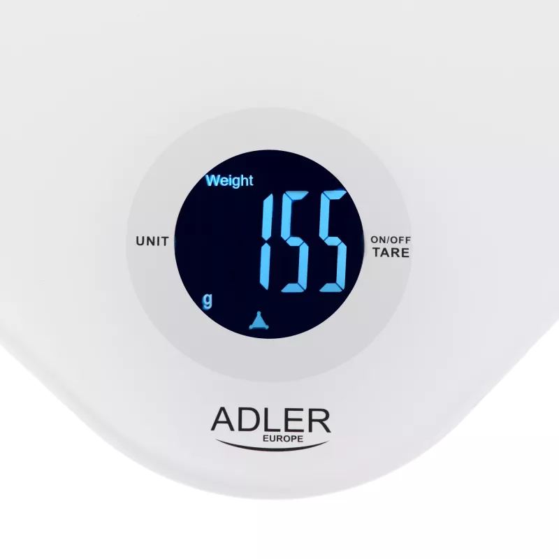 Virtuvinės svarstyklės Adler AD 3180 padala 1 g LCD baltos