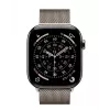 Apple Watch Series 11 GPS + Cellular 42mm Natural Titanium Case su Natural Milanese Loop