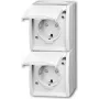 Busch Jaeger 20-02 EBW-54 lizdas CEE 7/3 baltas (2084-0-0722)