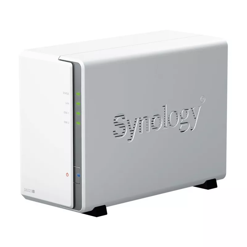 Synology DiskStation DS223J NAS/duomenų saugojimo serveris Staliniam kompiuteriui Realtek RTD1619B 1 GB DDR4 DiskStation Manager Baltas