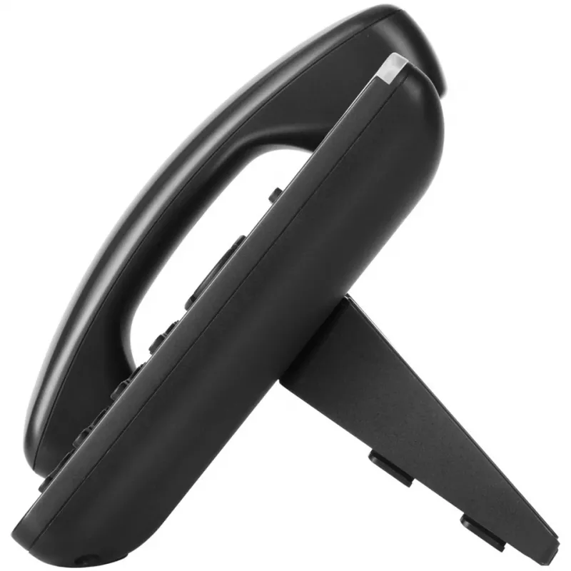 DECT telefonas Grandstream GXP1610 — juodas, LCD 132×48 px, ausinės (RJ-9), 1 ragelis, telefonų knyga 500, garsiakalbis