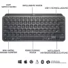 Logitech MX Keys Mini - klaviatūra - apšviečiama - Bluetooth - QWERTZ - šveicariška - grafito (920-010485)
