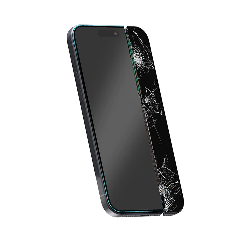 Hibridinis stiklas Crong 7D Nano lankstus stiklas Apple