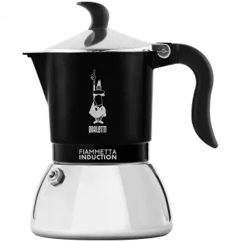 Indukcinė kavos virimo mašinėlė BIALETTI FIAMMETTA 2 puodeliams, juoda