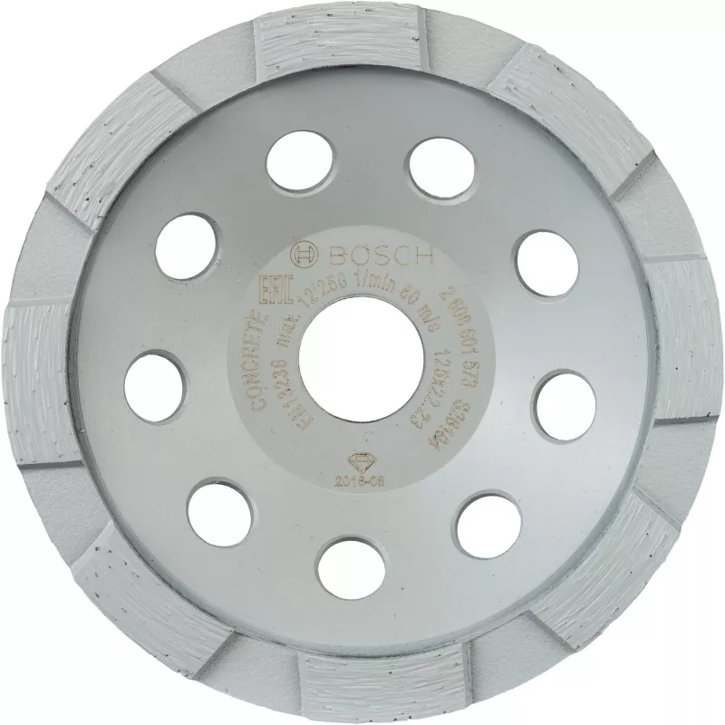 Deimantinis šlifavimo diskas Bosch 2608601573, 125 mm skersmuo, 22,23 mm anga