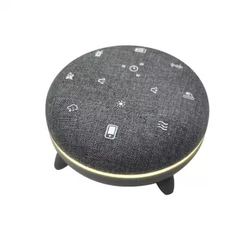 Nešiojamas garsiakalbis MANTA SPK03-GR Szumi-GO — žalias, Bluetooth, kūdikių miego garsai, laikmatis, RGB foninis apšvietimas, 12,5×7,5×12,5 cm