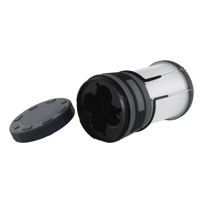 USB maitinamas kempingo žibintas Outwell Carnelian DC 1000, LED 1000 lm, 2700 K, Li-Ion, ABS/Aliuminis, 115×115×200 mm