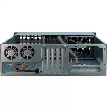 Inter-Tech 3U-30248 Rack Black, Stainless steel