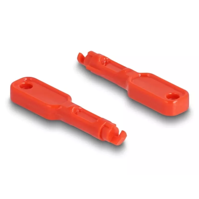 Prievado blokatorius DeLOCK 20928 RJ-45 Raudonas Plastikinis 11 vnt.
