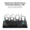 Mechaninė klaviatūra Keychron Q1 Ultra 8K — 75% formos, USB + RF belaidis + Bluetooth, RGB LED, juoda