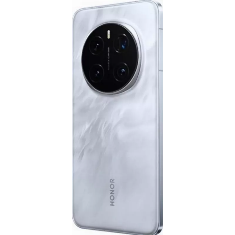 Išmanusis telefonas „Honor Magic7 Pro“ – 6,8 colio OLED 2800×1280, „Snapdragon 8 Elite“, 12 GB RAM, 512 GB, 200 MP, „Dual SIM“, IP68, 5270 mAh, pilka