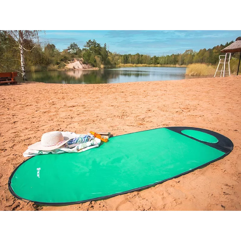 TRACER Beach Mat Pop Up 46948 – lengvas nešiojamas mėtų spalvos sulankstomas kilimėlis