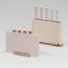 Maestro MR-1412-BEIGE peilių rinkinys su blokeliu + pjaustymo lentelių rinkinys, smėlinė