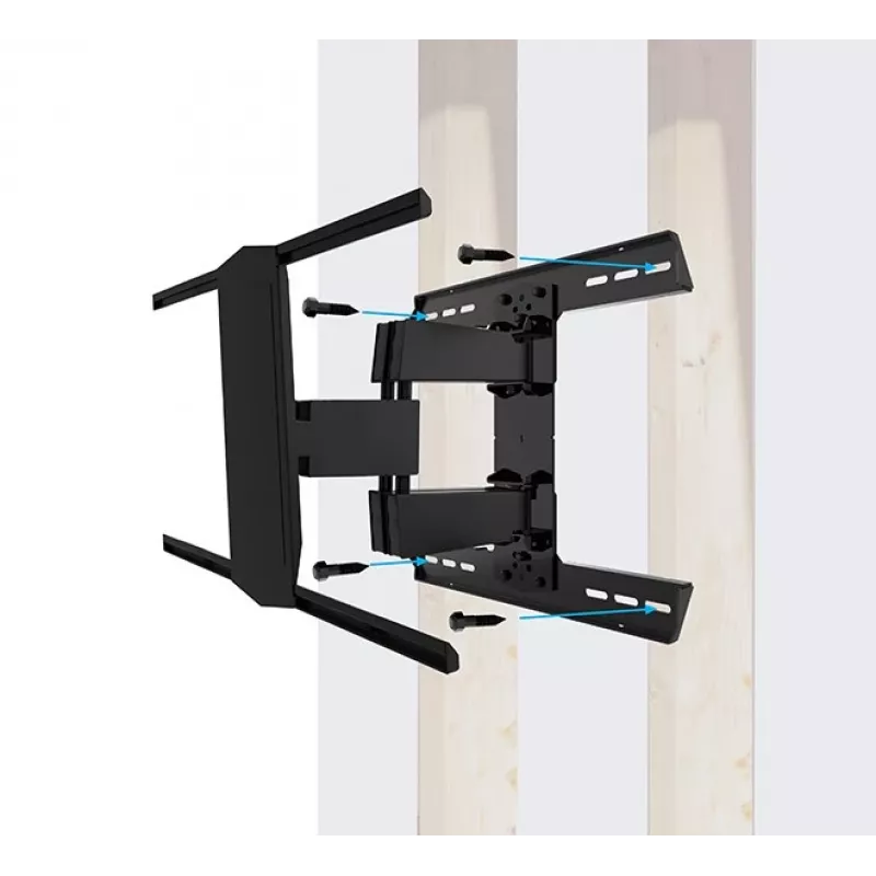 Sieninis laikiklis B-TECH BT8227/B 600x400 75 colių TV, maks. apkrova 50 kg