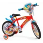 Vaikiškas dviratis Toimsa 16 colių Paw Patrol raudonas modelis 1678, 16 colių ratai, viena pavara