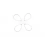 Lubinis LED šviestuvas TRIO Fly 40 cm, 4000K, baltas matinis