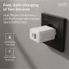 Kintamosios srovės USB įkroviklis DIGITUS 20 W, 1x USB-C, 1x USB-A, įvestis 100–240 V, baltas
