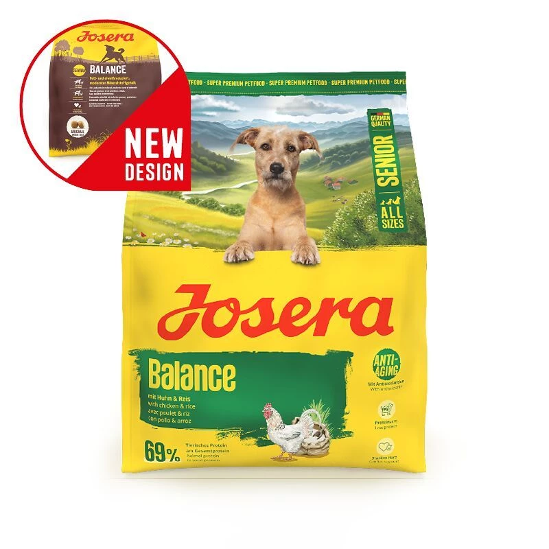 Sausas šunų maistas JOSERA Senior Balance 3 kg — visavertė mityba senjorams šunims