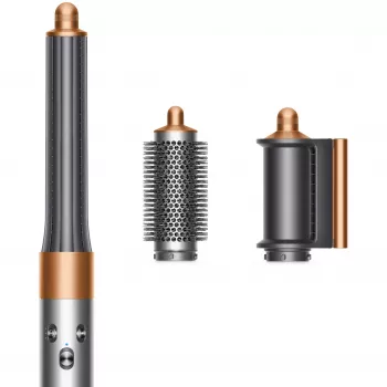 Multistyler Dyson Airwrap Origin Warm Copper Nickel — multistyler, 1300 W, 3 šilumos / greičio nustatymai, 360° pagrindas, 2,675 m laidas