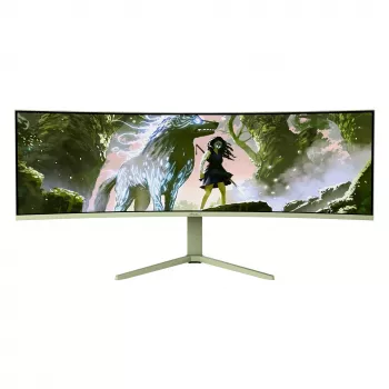 Lenktas kompiuterio monitorius Arozzi Nova 49 coliai (124,5 cm) Dual QHD 5120×1440 LED VA, 4 ms, žalias