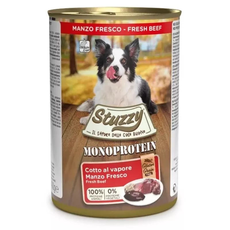 STUZZY Monoprotein Beef – drėgnas šunų maistas – 400 g